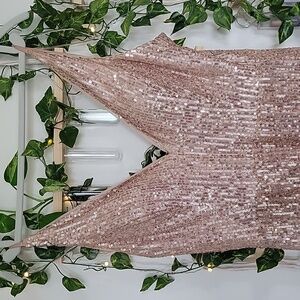 GB Gold Sequin Long Prom Dress